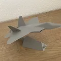Mô hình máy bay chiến đấu F-22 Raptor (kèm đế trưng bày) in 3D - Thumbnail 1