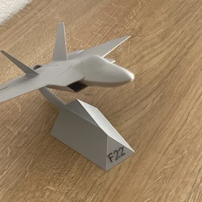 Mô hình máy bay chiến đấu F-22 Raptor (kèm đế trưng bày) in 3D