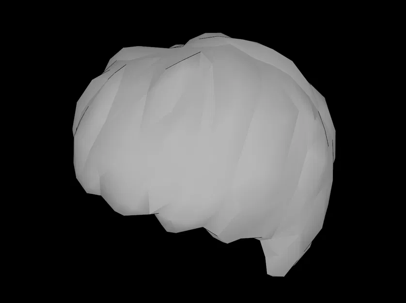 Mẫu tóc giả ngắn rối (Tousled) in 3D cho minifig Lego - Image 1