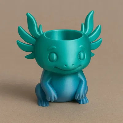 Hộp đựng đồ hình Axolotl đáng yêu cho bàn làm việc