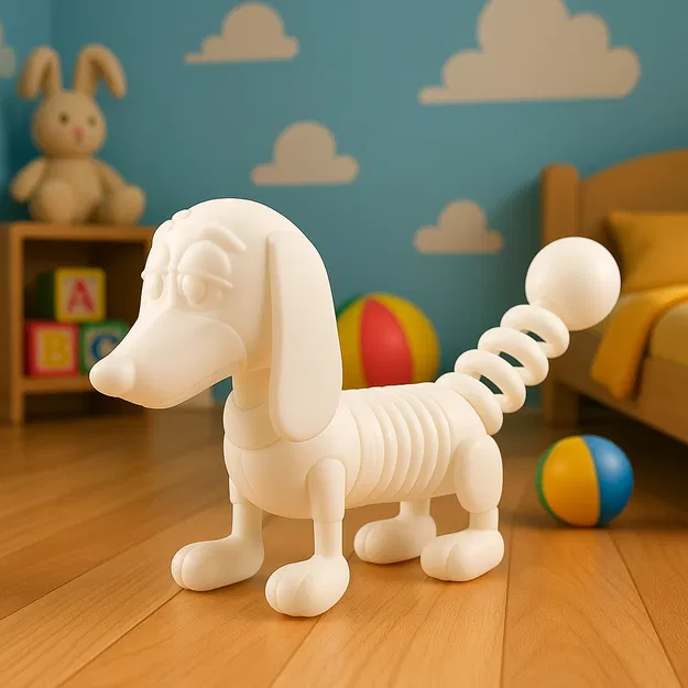 Chú cún lò xo vui nhộn phong cách Slinky - Image 1