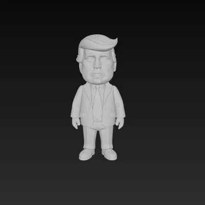 Mô hình nhân vật Trump 2025 - File STL in 3D chất lượng cao