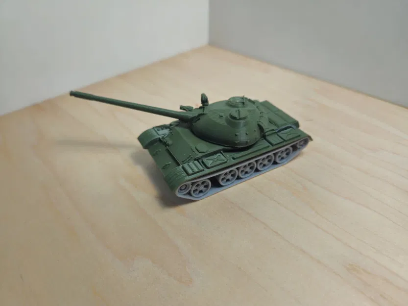 Mô hình xe tăng T-55 (T0 55 MBT) - File in 3D chi tiết cho Wargame - Image 1
