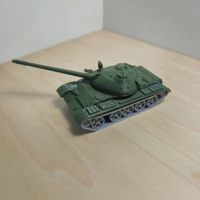 Mô hình xe tăng T-55 (T0 55 MBT) - File in 3D chi tiết cho Wargame