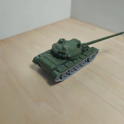 Mô hình xe tăng T-55 (T0 55 MBT) - File in 3D chi tiết cho Wargame