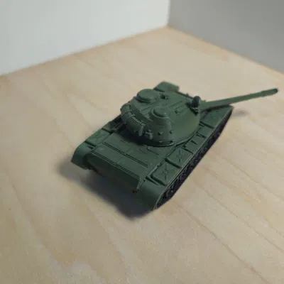 Mô hình xe tăng chiến đấu chủ lực T-55 MBT (File in 3D)