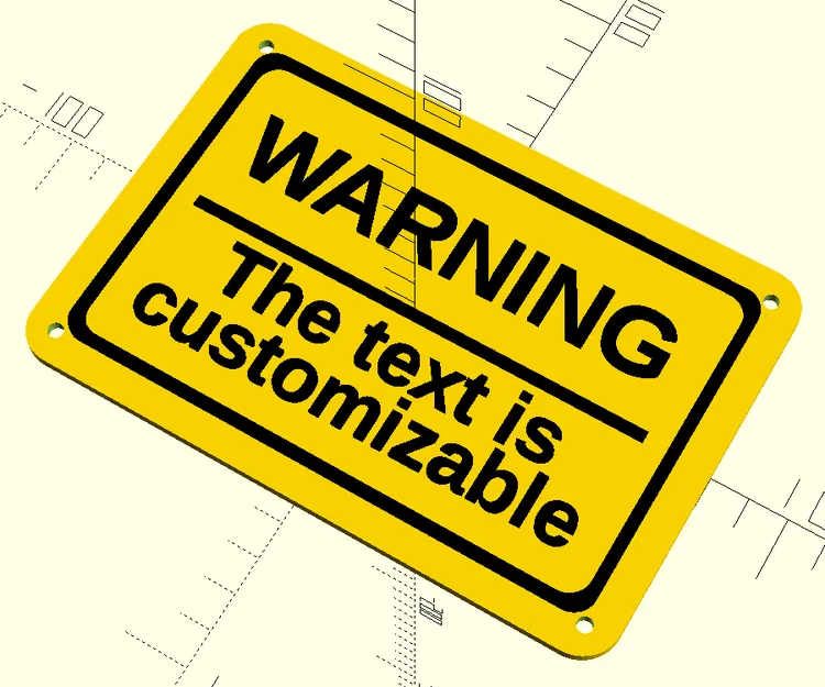 Bảng hiệu tùy chỉnh tham số (Customizable Parametric Sign) - Image 1