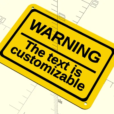 Bảng hiệu tùy chỉnh tham số (Customizable Parametric Sign)