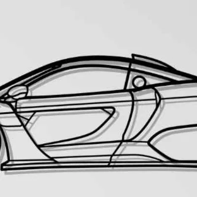 Mô hình trang trí tường McLaren Senna GTR 3D độc đáo cho tín đồ tốc độ