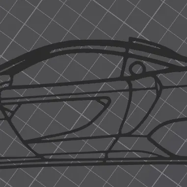 Mô hình trang trí tường McLaren Senna GTR 3D độc đáo cho tín đồ tốc độ