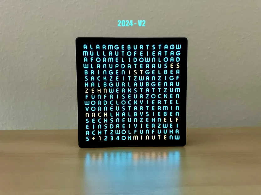 WordClock 16x16 - 2024 - Image 3