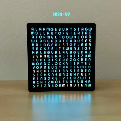 WordClock 16x16 - 2024