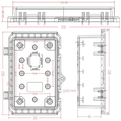 Giá Gắn Meshtastic Solar Node Cho Hộp IP67