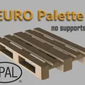Mô hình Pallet gỗ Euro (EURO Palette) in 3D cực chất, không cần support - Thumbnail 1