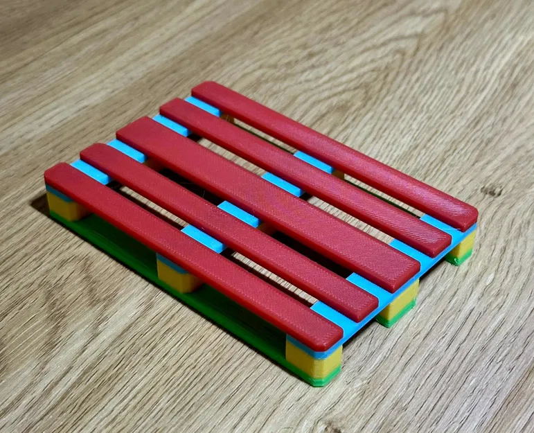 Mô hình Pallet gỗ Euro (EURO Palette) in 3D cực chất, không cần support - Image 2