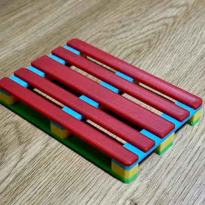 Mô hình Pallet gỗ Euro (EURO Palette) in 3D cực chất, không cần support