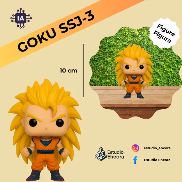Mô hình GOKU SSJ-3 FUNKO 10cm - Image 1