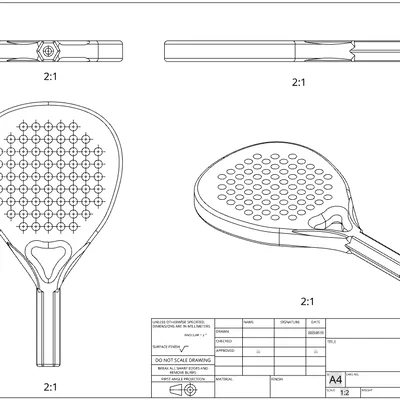 Móc khóa vợt Padel