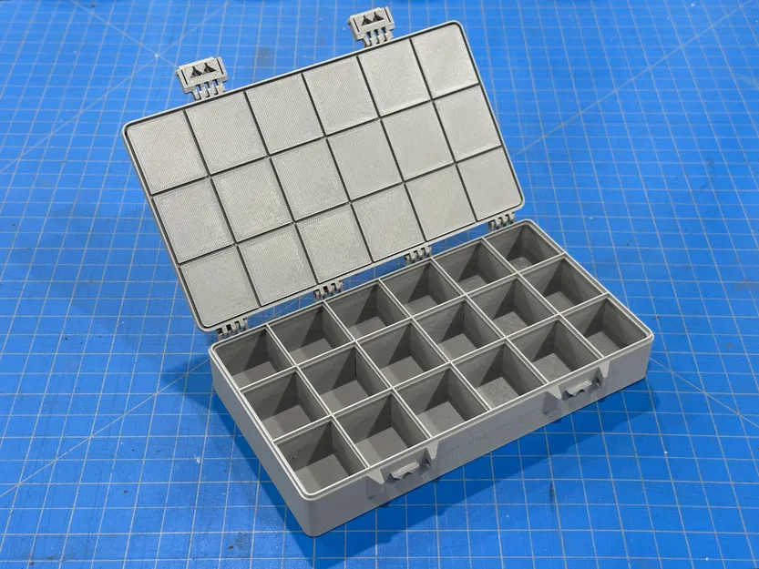 Hộp chia nhiều ngăn có khóa - Bản Remix với các ngăn nhỏ đồng nhất - Image 1