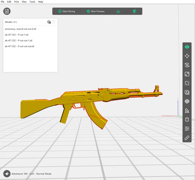 Mô hình súng AK47 cho Dummy 13 (Phụ kiện in 3D cực chất) - Image 3