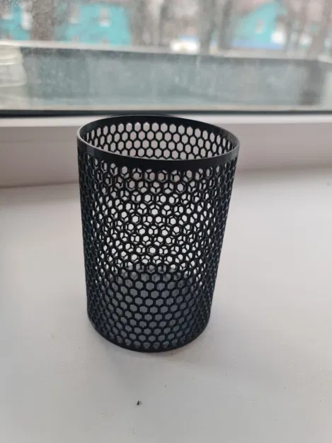 Bộ tổ chức đồ dùng, ống cắm bút họa tiết tổ ong - Image 1