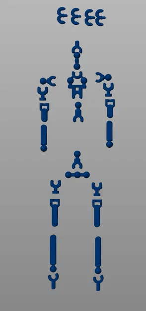 Bộ khung xương Dummy 13 Deadpool - Tối ưu cho in 3D - Image 2