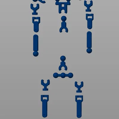 Bộ khung xương Dummy 13 Deadpool - Tối ưu cho in 3D