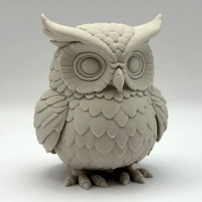 Mô hình tượng cú cổ điển (Classical Owl Figurine)