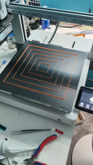 Mẫu in test square lớp đầu tiên | Cân bàn in - Image 2