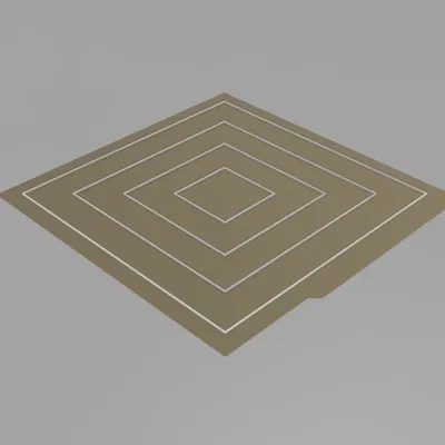 Mẫu in test square lớp đầu tiên | Cân bàn in