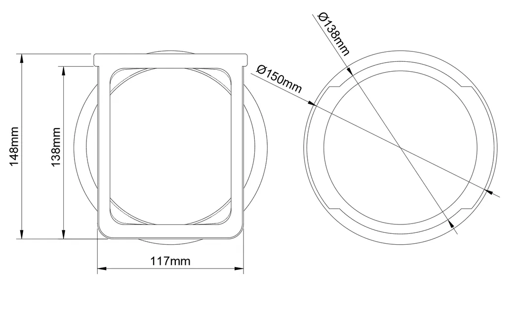 Đầu nối ống xả nhanh cho máy lạnh (150mm - tương thích Trotec, Pelonis, Proklima, Comfee) - Image 4