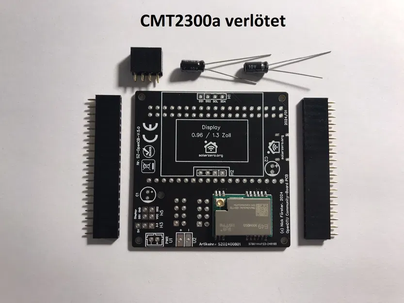 Bộ vỏ PCB OpenDTU SolarZero cho SZ-OpenCB-V.5 Community-Board 2024/01 - Image 5