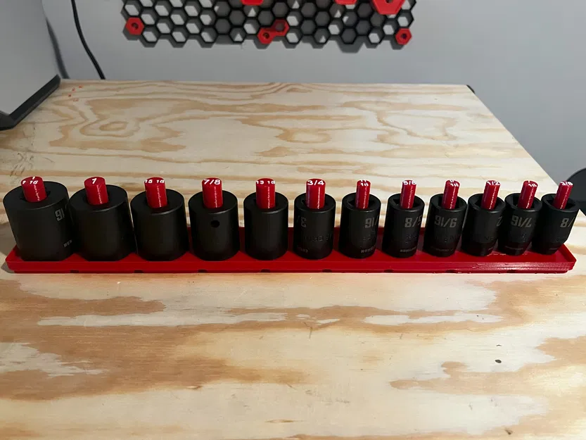 Kệ cắm đầu tuýp 1/2" chuẩn Gridfinity - Hệ Metric & SAE - Image 6