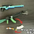 Móc khóa AK47 - Súng bắn bi BB hoạt động được - Thumbnail 2