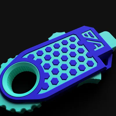 Alpha Fidget - Đồ chơi xả stress 5 trong 1 in liền khối