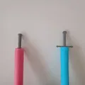 Tay cầm kiếm hiệp sĩ/lightsaber cho phao bơi (pool noodle) - Thumbnail 1