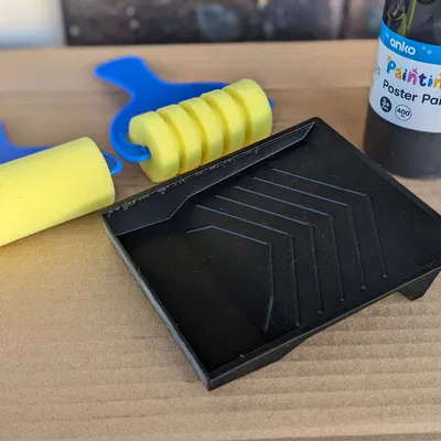 Khay Đựng Sơn 105mm Cho Con Lăn - Tiết Kiệm, Dễ In 3D