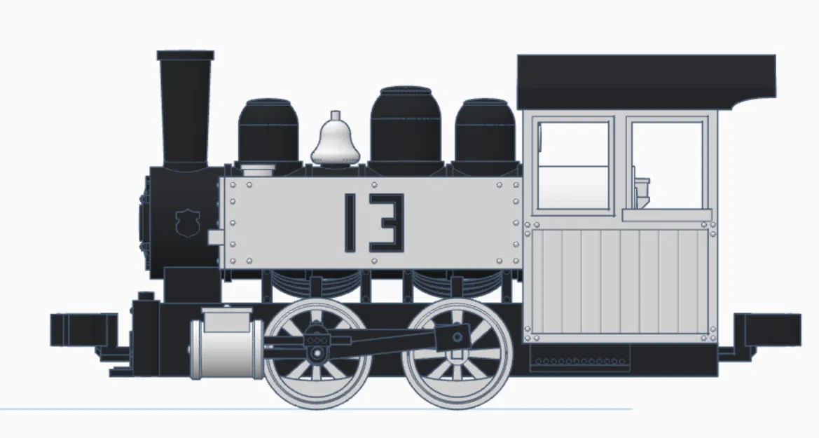 0-4-0 Industrial Tank Engine - Mô hình đầu máy hơi nước in 3D - Image 5