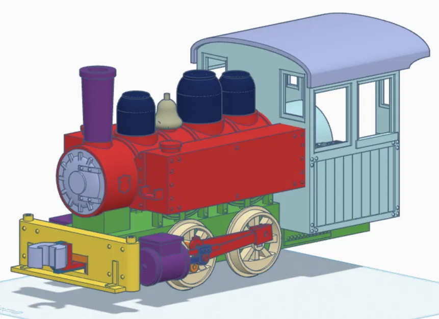 0-4-0 Industrial Tank Engine - Mô hình đầu máy hơi nước in 3D - Image 6