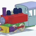 0-4-0 Industrial Tank Engine - Mô hình đầu máy hơi nước in 3D - Thumbnail 6