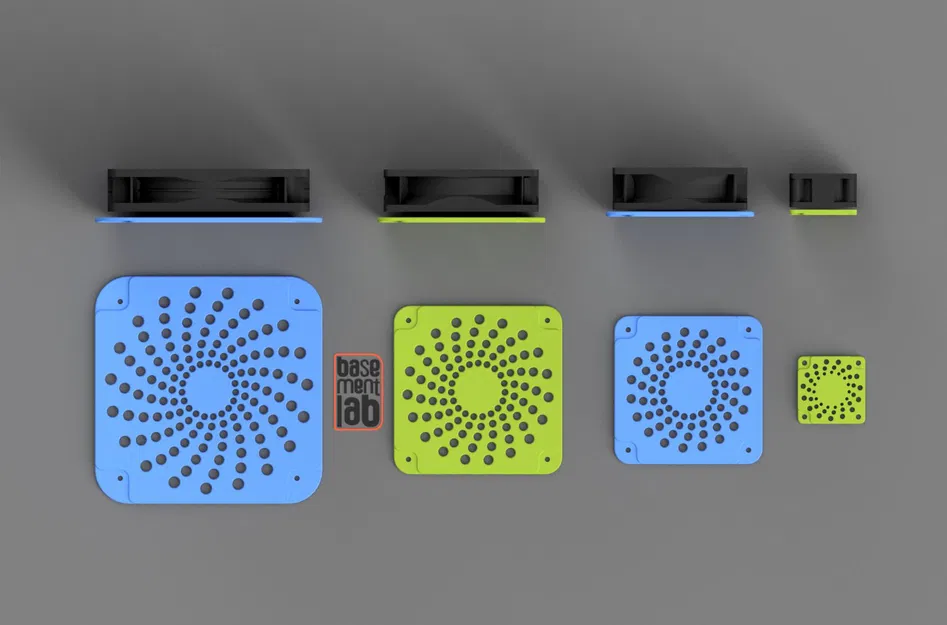 Nắp bảo vệ quạt 40/80/92/120mm kiểu Fractal Design cho PC, Rack và máy in 3D - Image 2