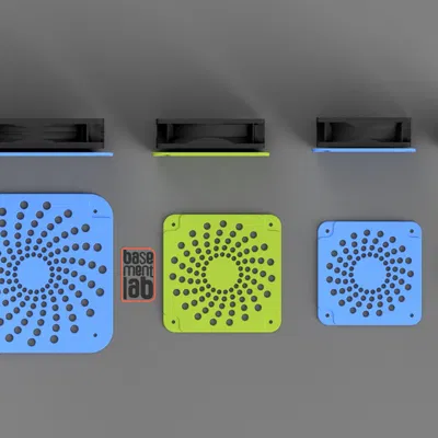 Nắp bảo vệ quạt 40/80/92/120mm kiểu Fractal Design cho PC, Rack và máy in 3D