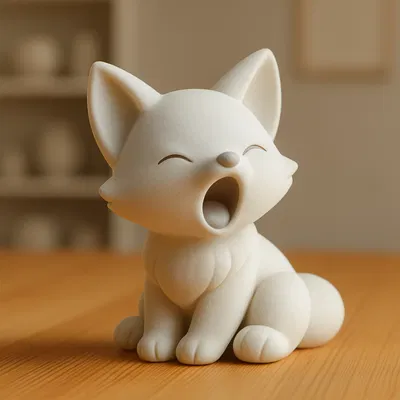 Mô hình chú cáo ngáp (Yawning Fox) siêu dễ thương cho in 3D