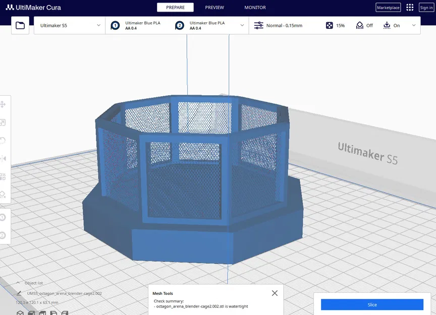 Mô hình sàn đấu UFC Octagon Fight Arena (In 3D) - Image 5