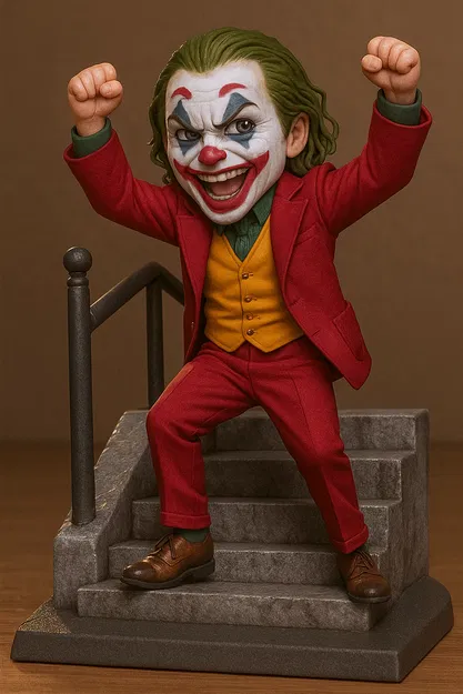 Mô hình Joker Chibi 3D – Phân cảnh cầu thang huyền thoại - Image 1