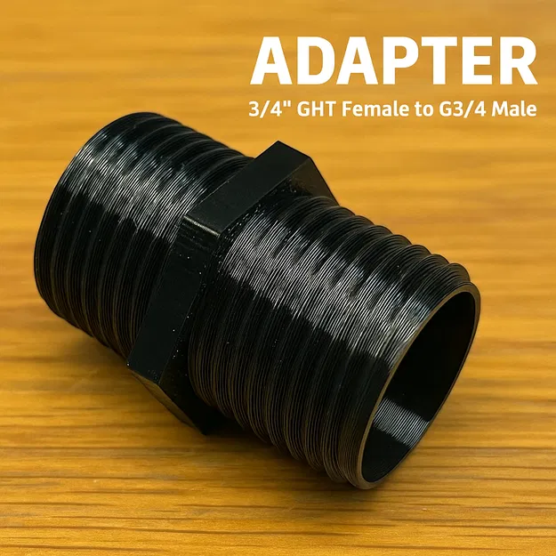 Đầu chuyển đổi ren 3/4 inch GHT sang G3/4 cho vòi nước sân vườn - Image 1