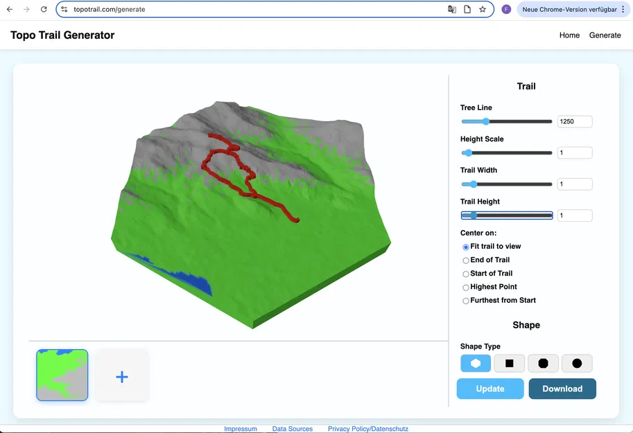 TopoTrail – Công cụ tạo bản đồ đường đi 3D trực tuyến - Image 2