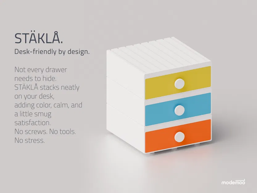 Stäklå – Hệ thống ngăn kéo mô-đun gắn gầm bàn - Image 2