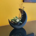 Vật Phẩm Trang Trí Hình Trăng Khuyết - Lọ Hoa, Chậu Cảnh Cao Cấp - Thumbnail 1