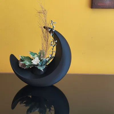 Vật Phẩm Trang Trí Hình Trăng Khuyết - Lọ Hoa, Chậu Cảnh Cao Cấp